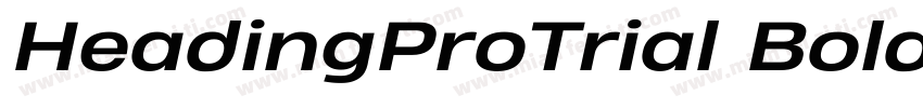HeadingProTrial Bold字体转换